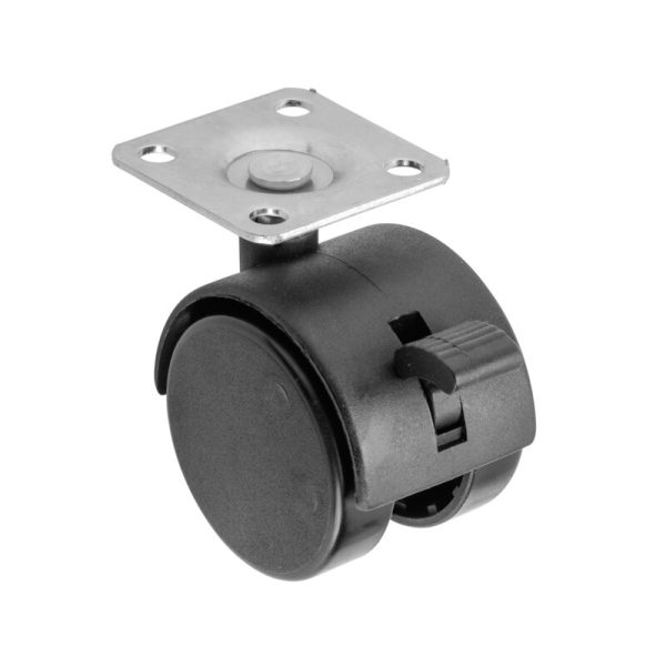 Koliesko s brzdou KMH-40 mm plast