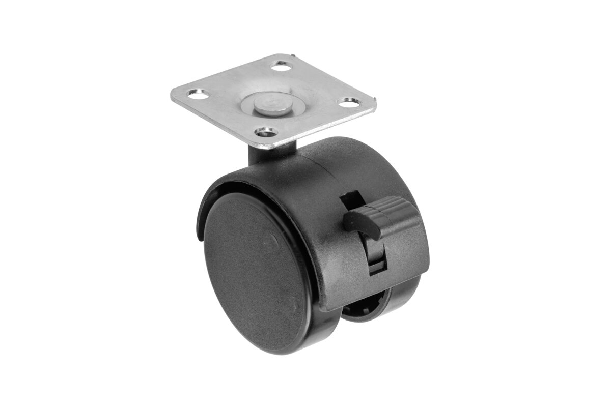 Koliesko s brzdou KMH-40 mm plast