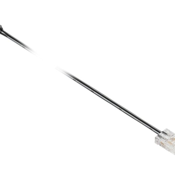 Konektory transparentné pre 8mm COB pásky s 2m káblom a mini amp samec