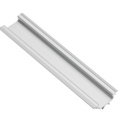 LED uhlový hliníkový profil GLAX strieborný 3m