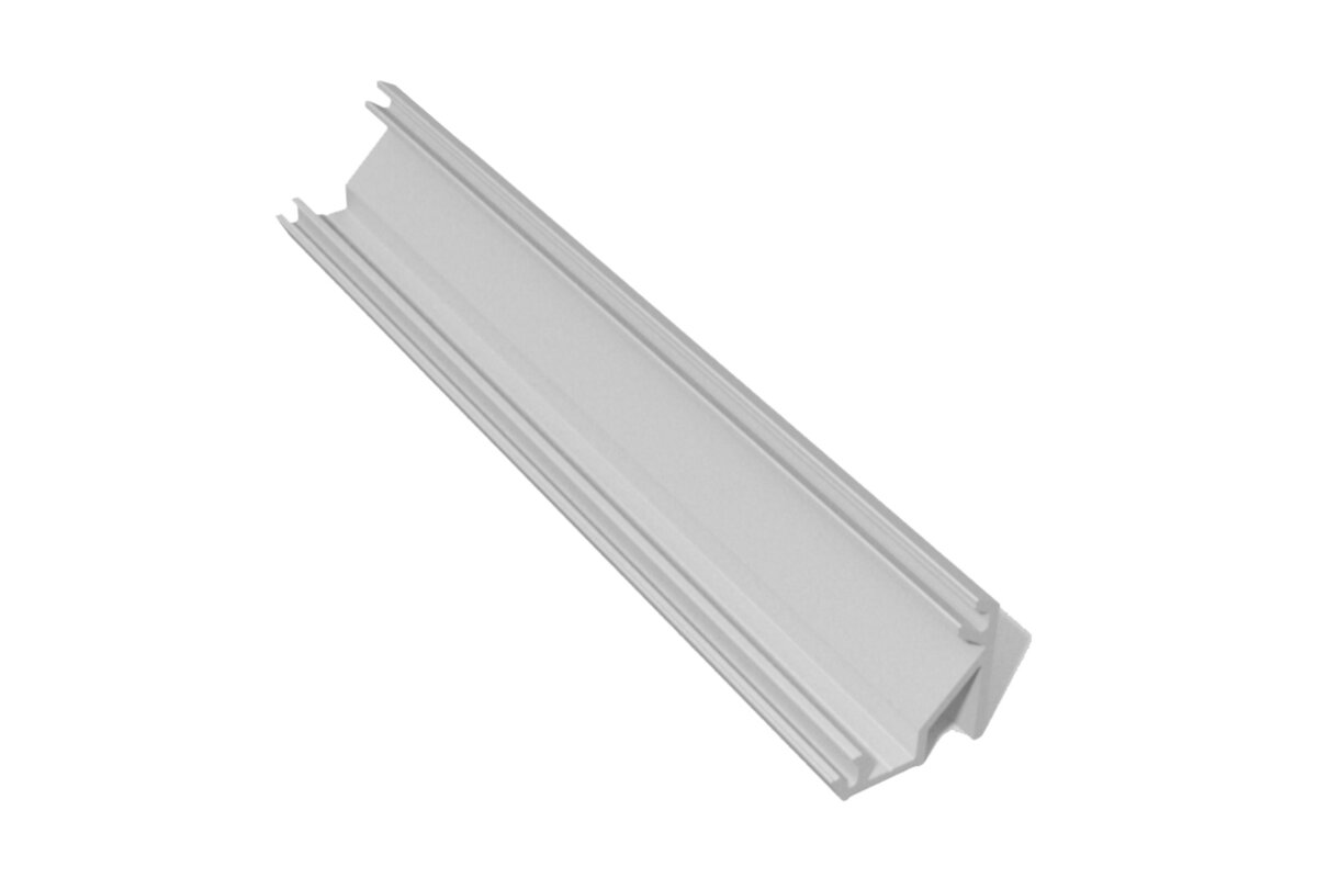 led uhlový hliníkový profil - aplikované striebro GLAX L=2 m