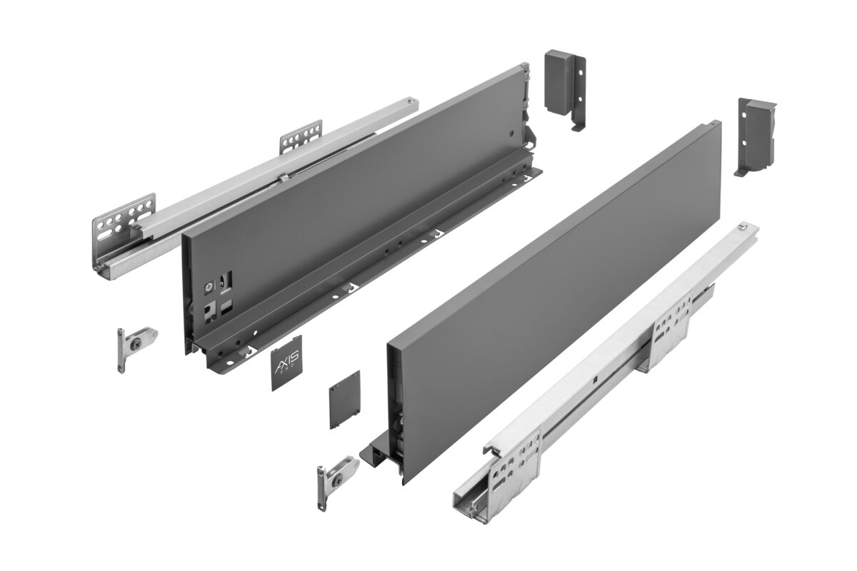 Zásuvkový systém AXISPRO 300mm antracit - stredne veľký H116 Zásuvkový systém AXISPRO 300mm antracit - stredne veľký H116