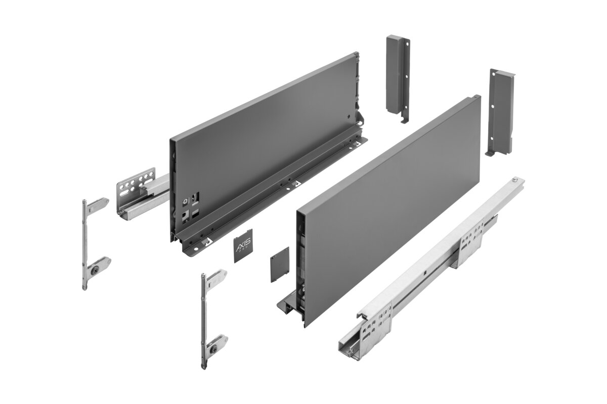 Zásuvkový systém AXISPRO 300mm antracit - vysoký H167 Zásuvkový systém AXISPRO 300mm antracit - vysoký H167
