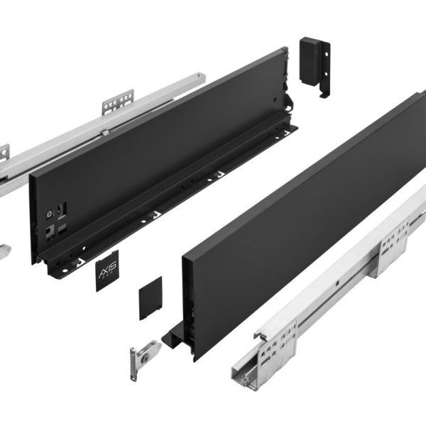 Zásuvkový systém AXISPRO 350mm antracit - stredne veľký H116