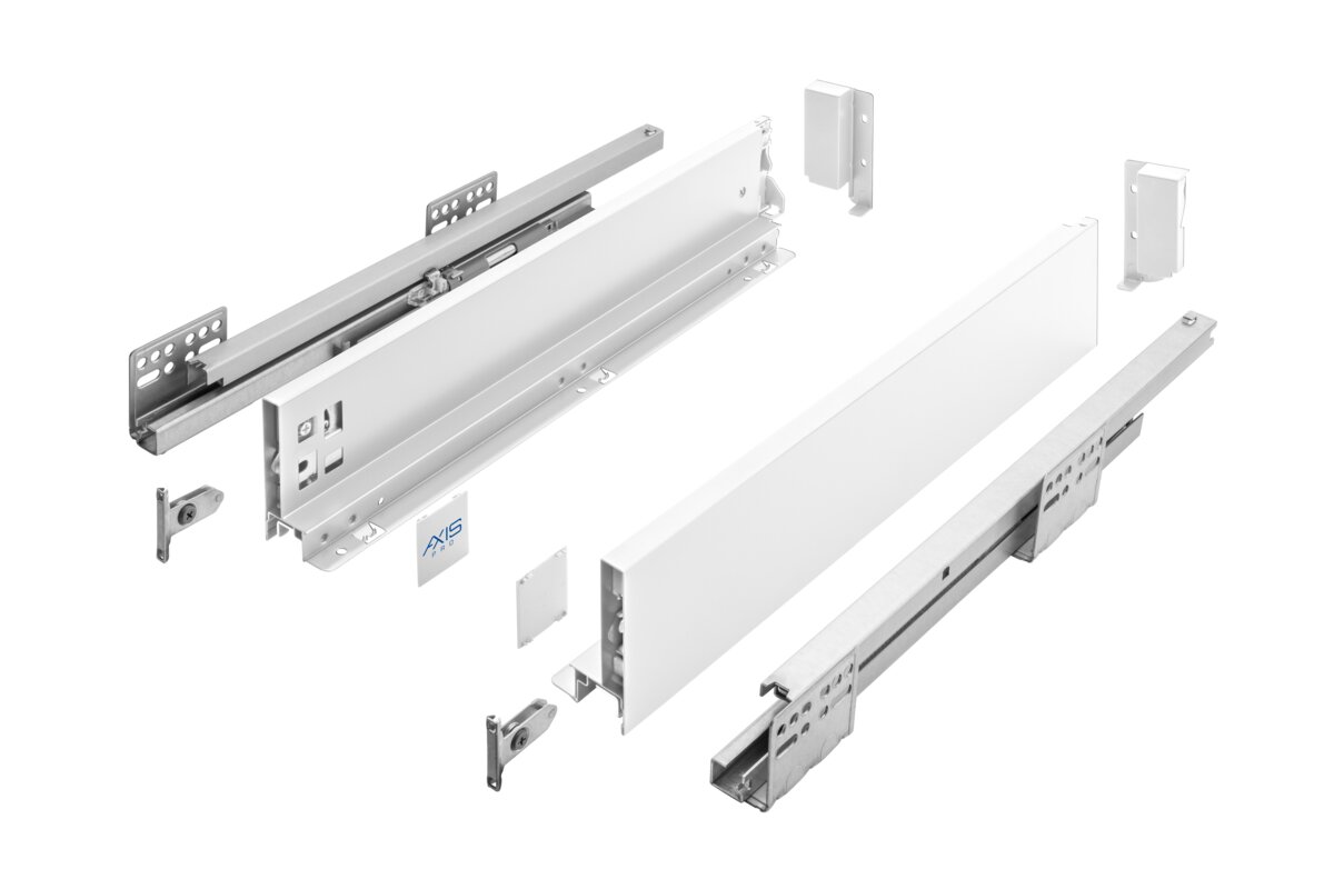 Zásuvkový systém AXISPRO 450mm biely - nízky H84 Zásuvkový systém AXISPRO 450mm biely - nízky H84