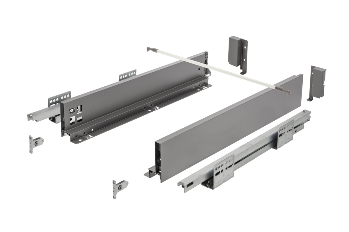 Tlačová zásuvka AXISPRO na otvorenie 550mm antracitu - nízky H84