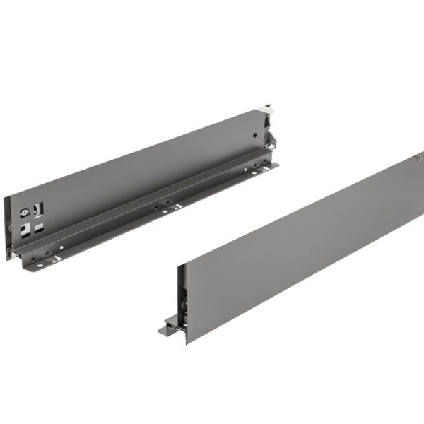 Push zásuvka AXISPRO na otvorenie 550mm antracitu - stredná H116