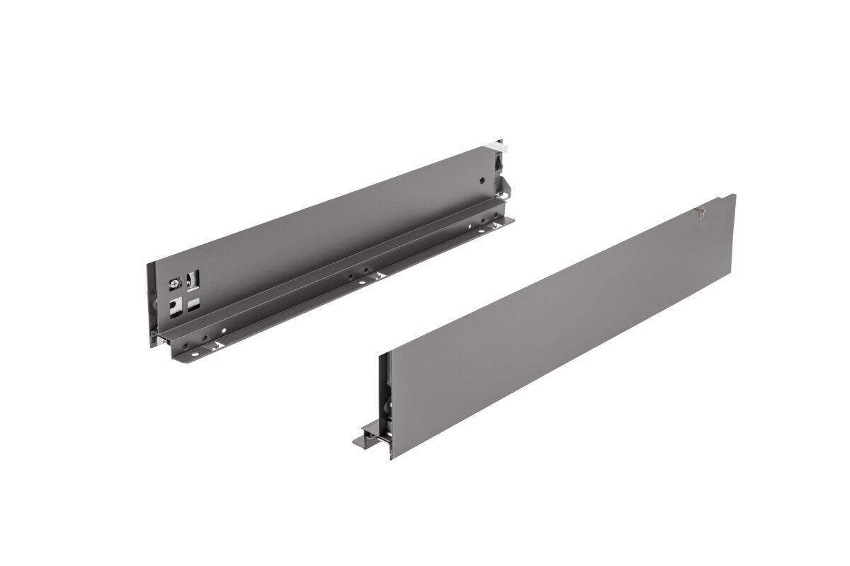 Push zásuvka AXISPRO na otvorenie 550mm antracitu - stredná H116
