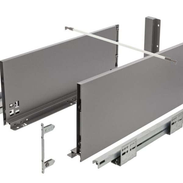 Push zásuvka AXISPRO na otvorenie 550mm antracitu - veľmi vysoká H199
