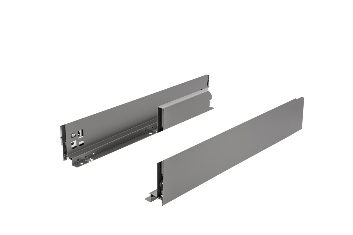Push zásuvka AXISPRO na otvorenie 550mm antracitu - H167 vysoká
