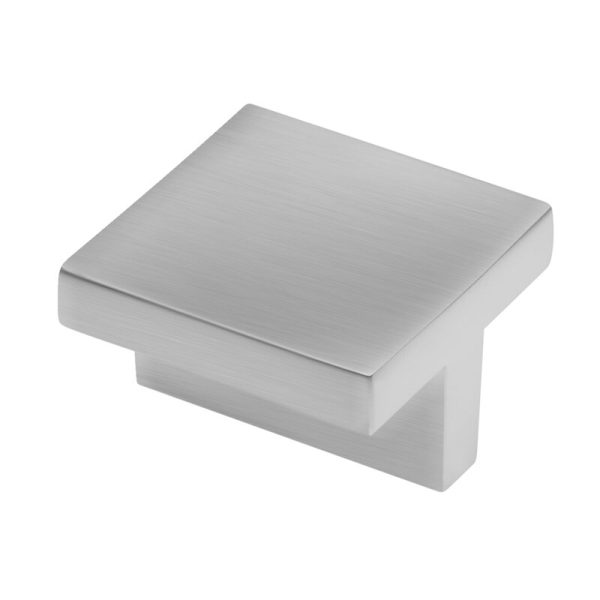 Rukoväť Zamak 40x40mm C=32mm brúsená oceľ