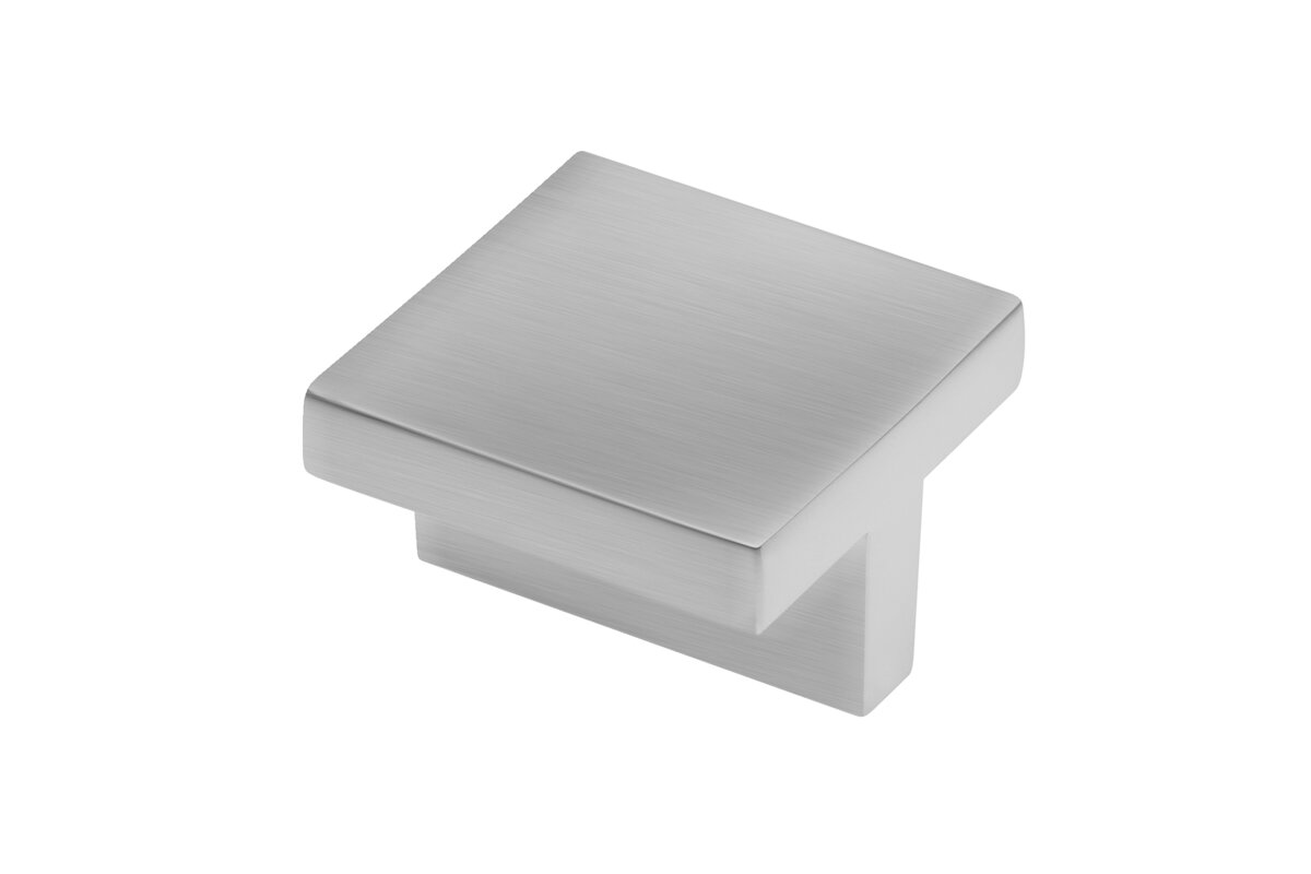 Rukoväť Zamak 40x40mm C=32mm brúsená oceľ