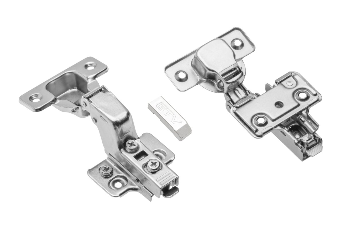 Hydraulický pánt pohára skrytý s excentrickým nastavením ramena a valca