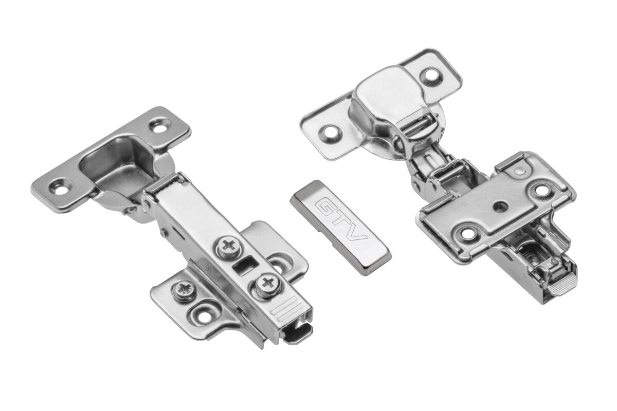 Hydraulický pánt pohára rovný s excentrickým nastavením ramena a valca