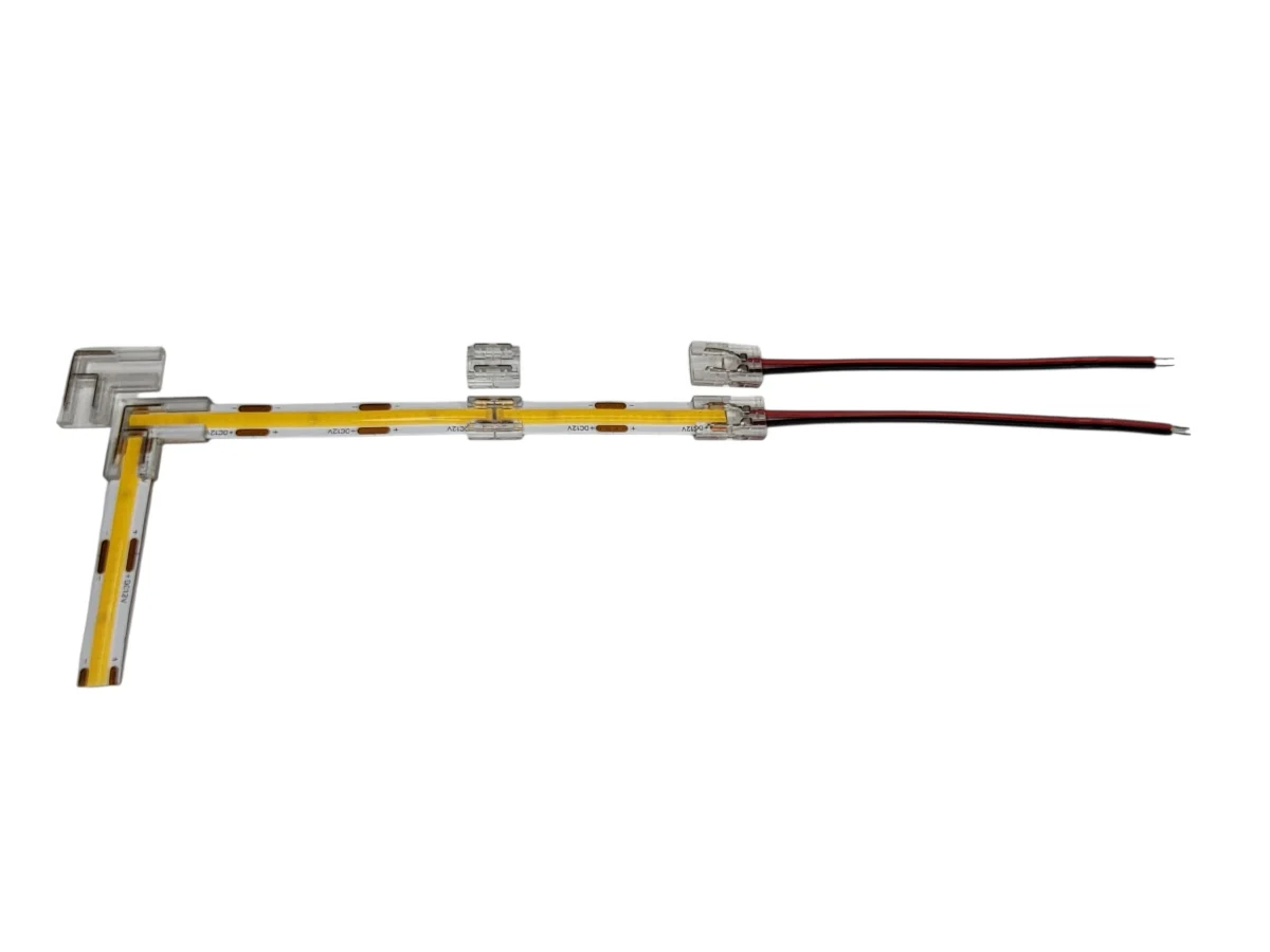 LED R2 rýchlospojka - rohové spojenie / LEd pás 8mm šírka – Obrázok 2