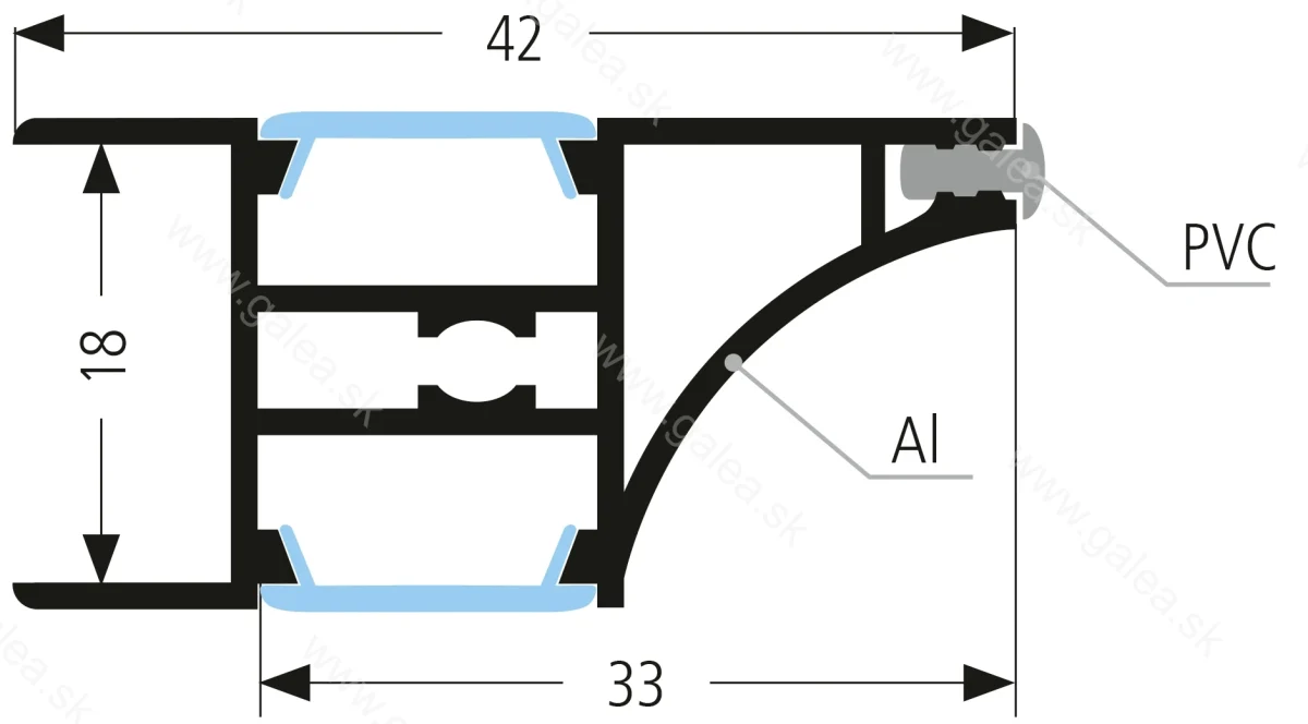 LEDAL5 - lišta pre LED osvetlenie – Obrázok 2